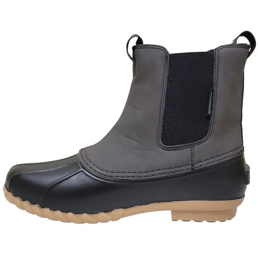 JBU Men Milton Waterproof Chelsea Duck Boots Size US 10M Black Grey